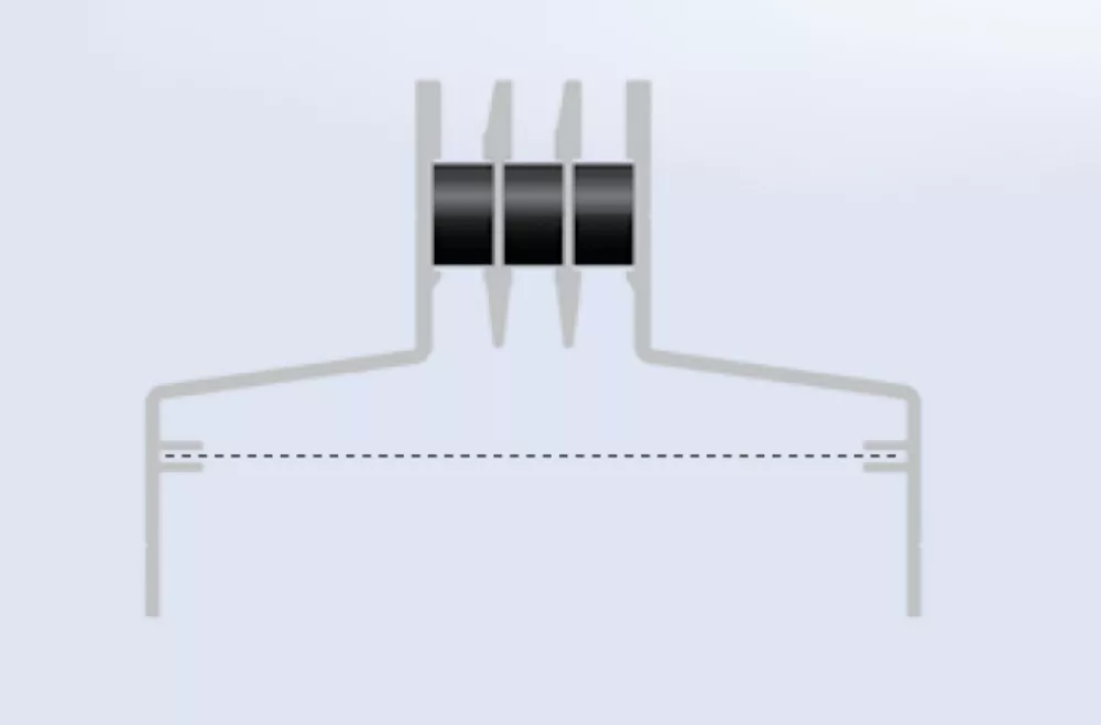 Floor Grills Symetric | Floor air grills - Microwell